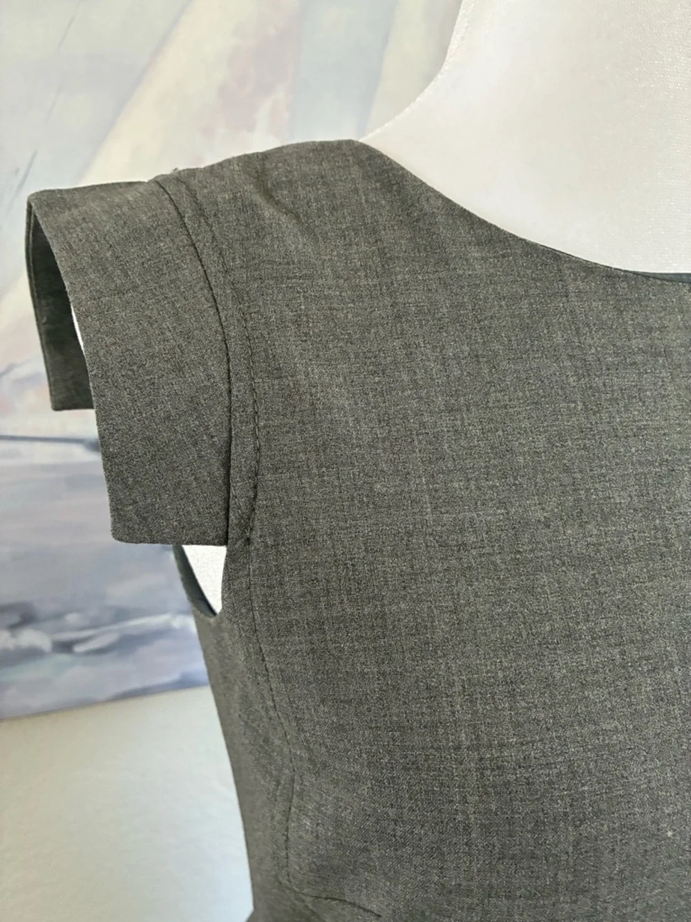 J.Crew Wool Grey Sheath Dress